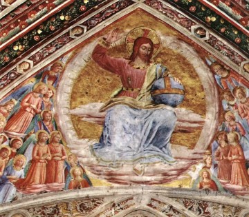 Christ Le Juge Renaissance Fra Angelico Peinture à l'huile